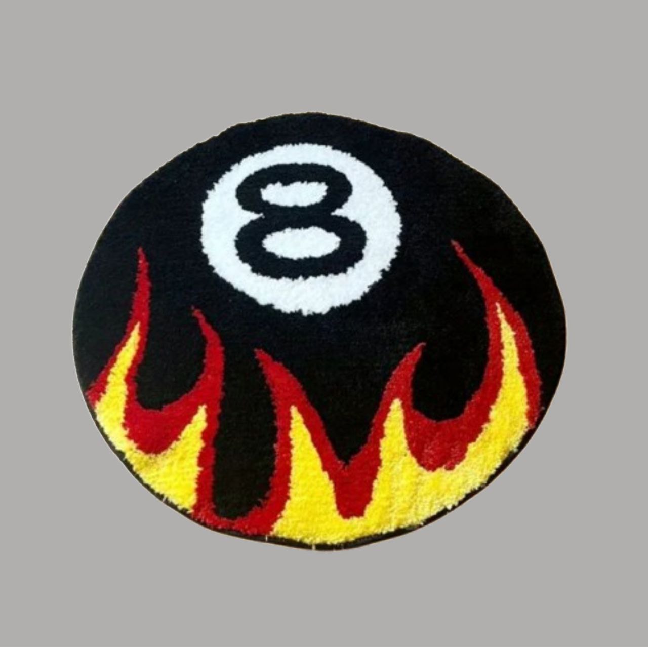Fire 8 Ball / Rug